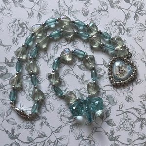 Lot - Frozen Elsa Necklaces, Bracelet, Hair Clips Set with Snack Cup (5)